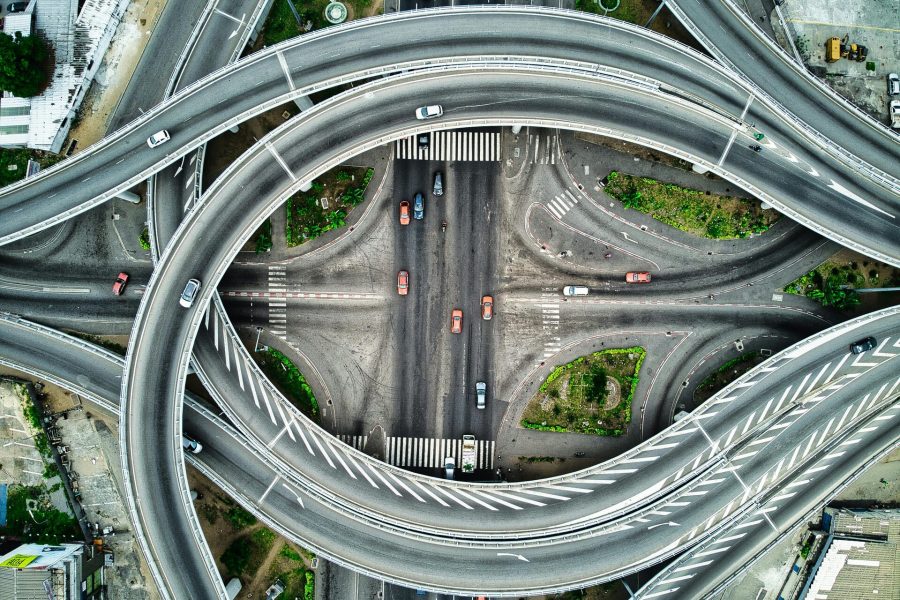 Échangeur autoroutier à Abidjan, Côte d'Ivoire